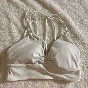 lululemon athletica White Strappy Bralette *With Padding